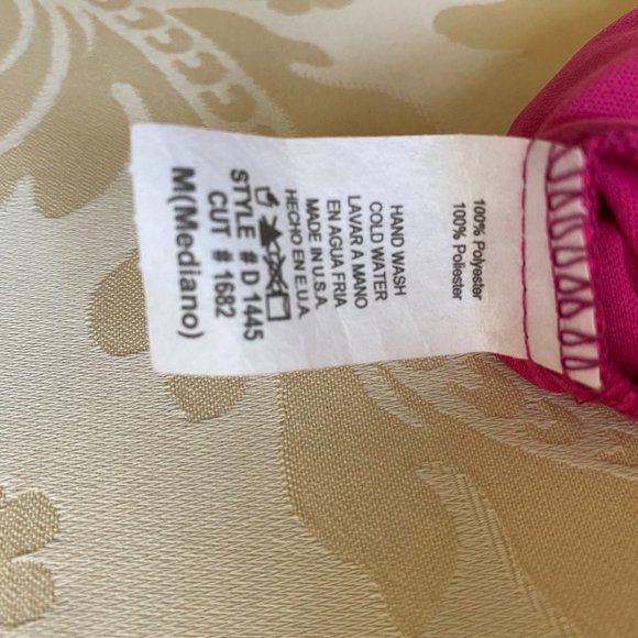 NWOT Women's Groovy Sleeveless Pink & Orange Boho Dress Hi-Lo Style Size Medium - Picture 7 of 7